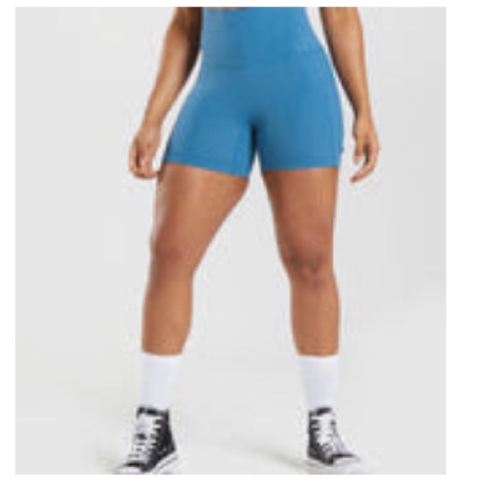 Gymshark Women's Blue Tight Shorts